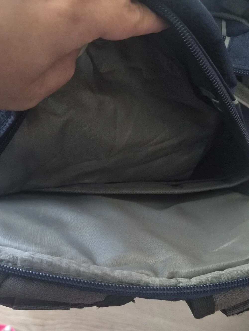 High Sierra Navy and Gray Men's Backpack with Multiple Compartments